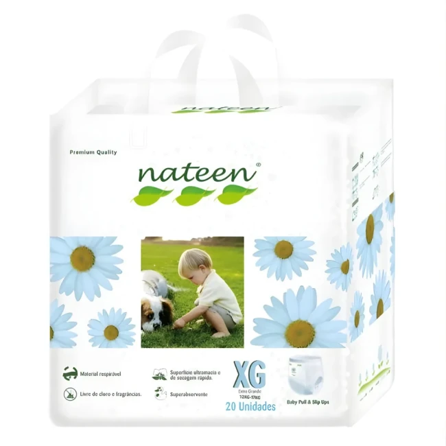 Scutece pants eco-friendly NATEEN Nr.5, 12-17 kg. 20 buc.